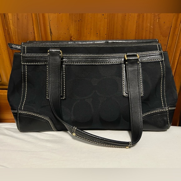 Black & Gold Coach Bag - Picture 2 of 5